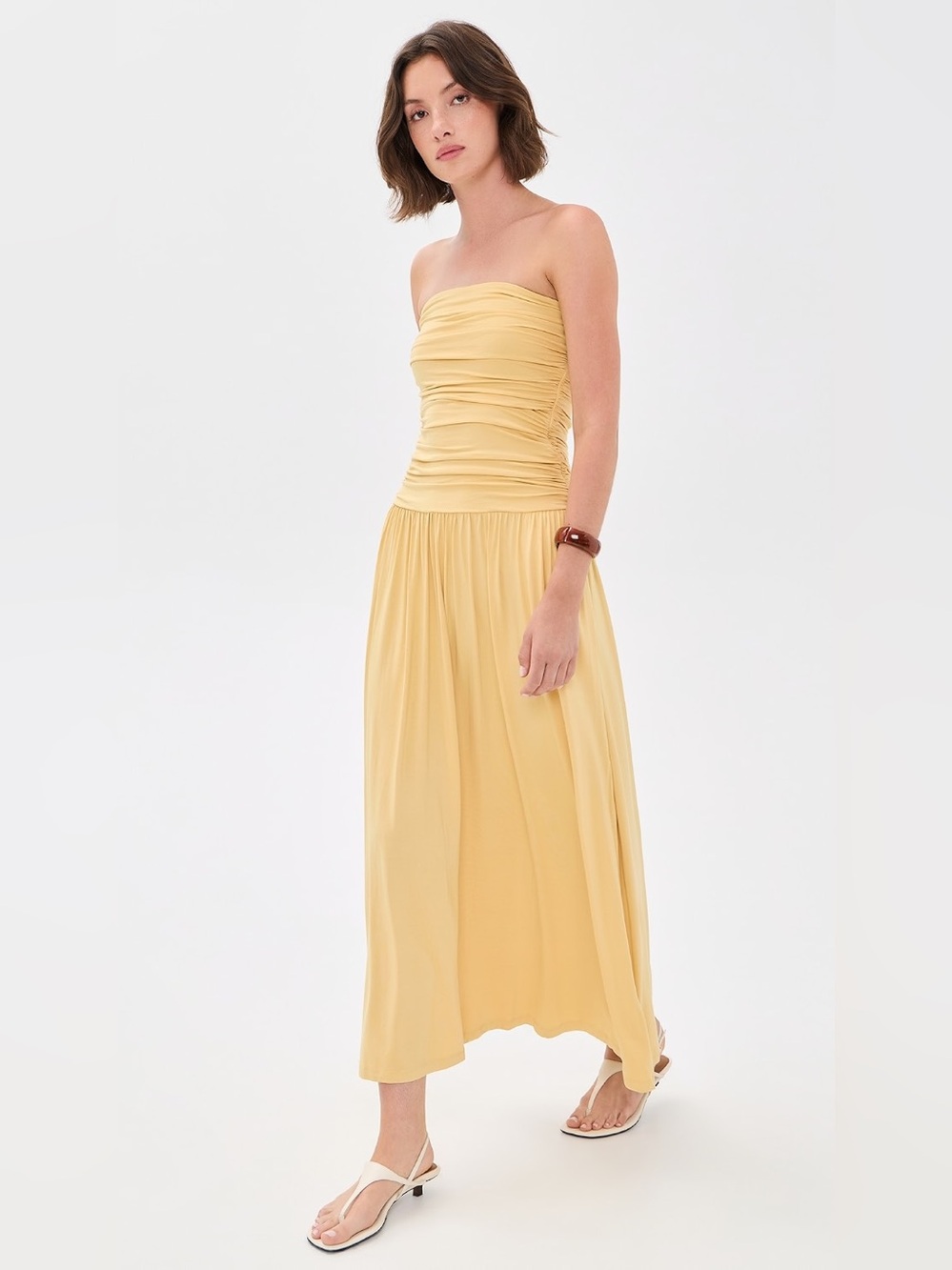 NIA Santal Maxi Dress in Maize